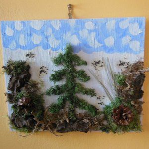 Moss & Bark Original Artwork - Holiday design
